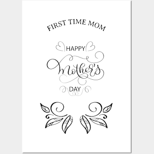 First Time Mom-Happy Mother's Day Posters and Art